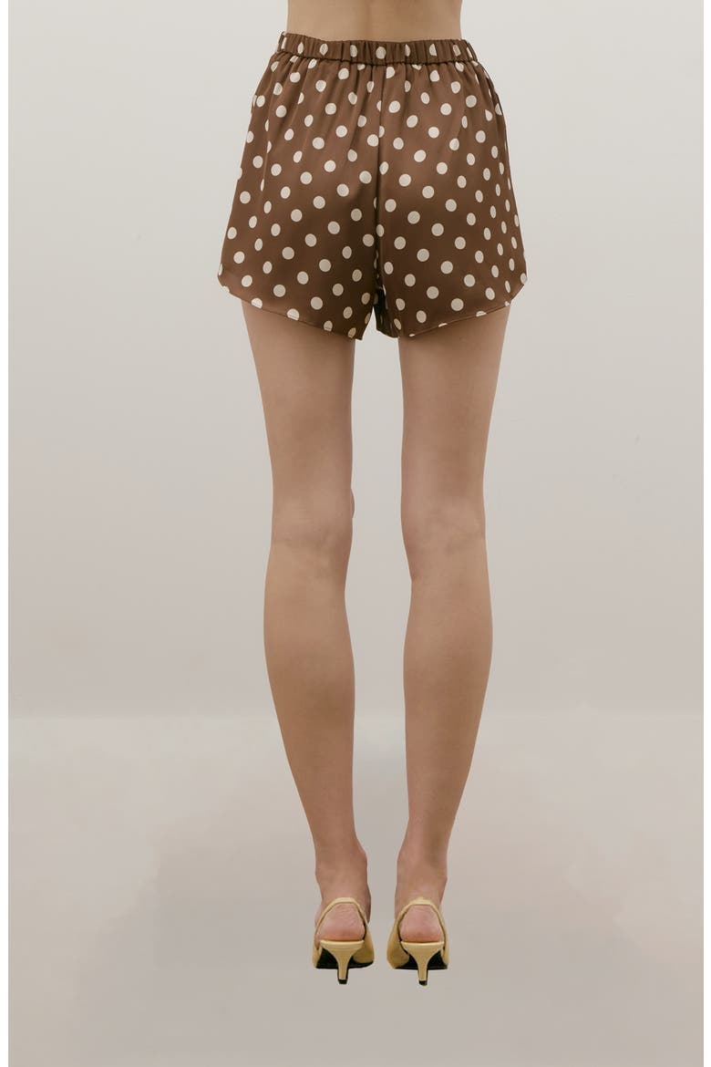 Parker Polka Dot Shorts, Alternate, color, BROWN DOTS