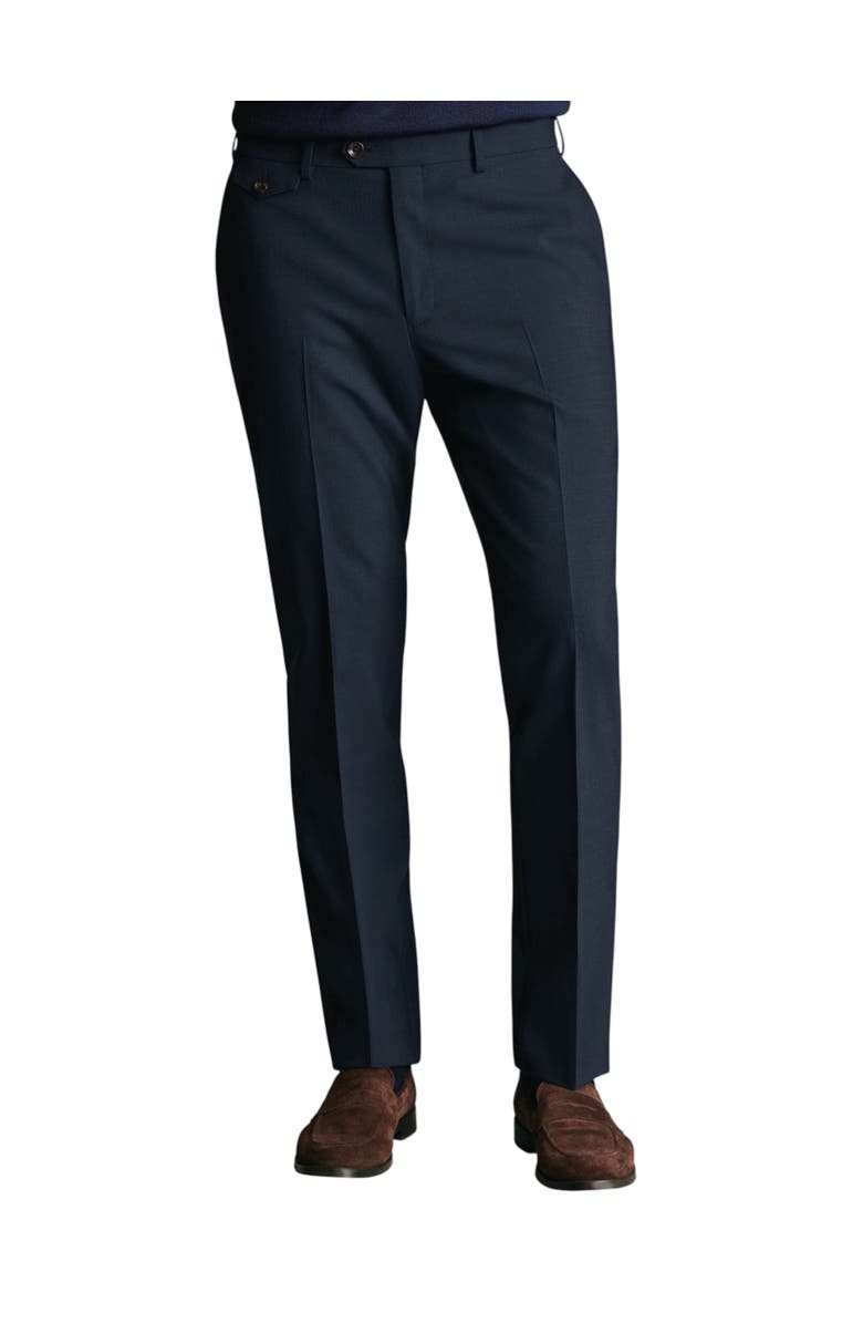 Charles Tyrwhitt Smart Wool Trouser, Main, color, Ink Blue