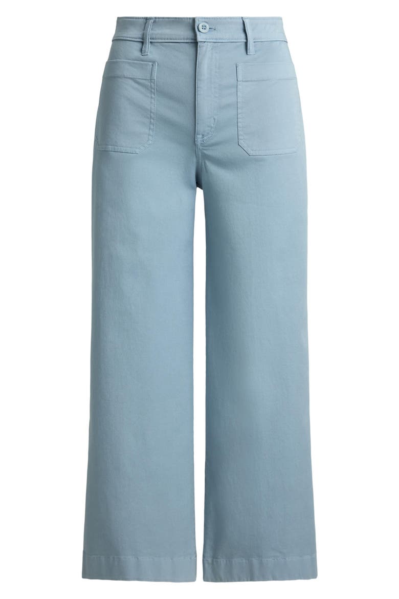Stretch Cropped Wide Leg Chinos, Alternate, color, BLUE NOTE