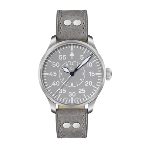 Aachen - 42mm, Gray Dial, Automatic Leather Strap
