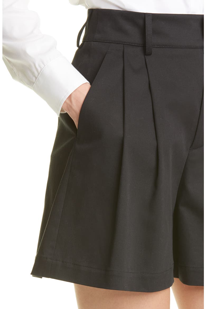 Stretch Gabardine Shorts, Alternate, color, 0NO NERO