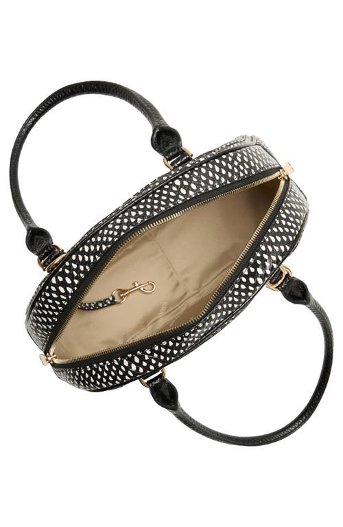 Brahmin Angie Leather Barrel Bag In Black