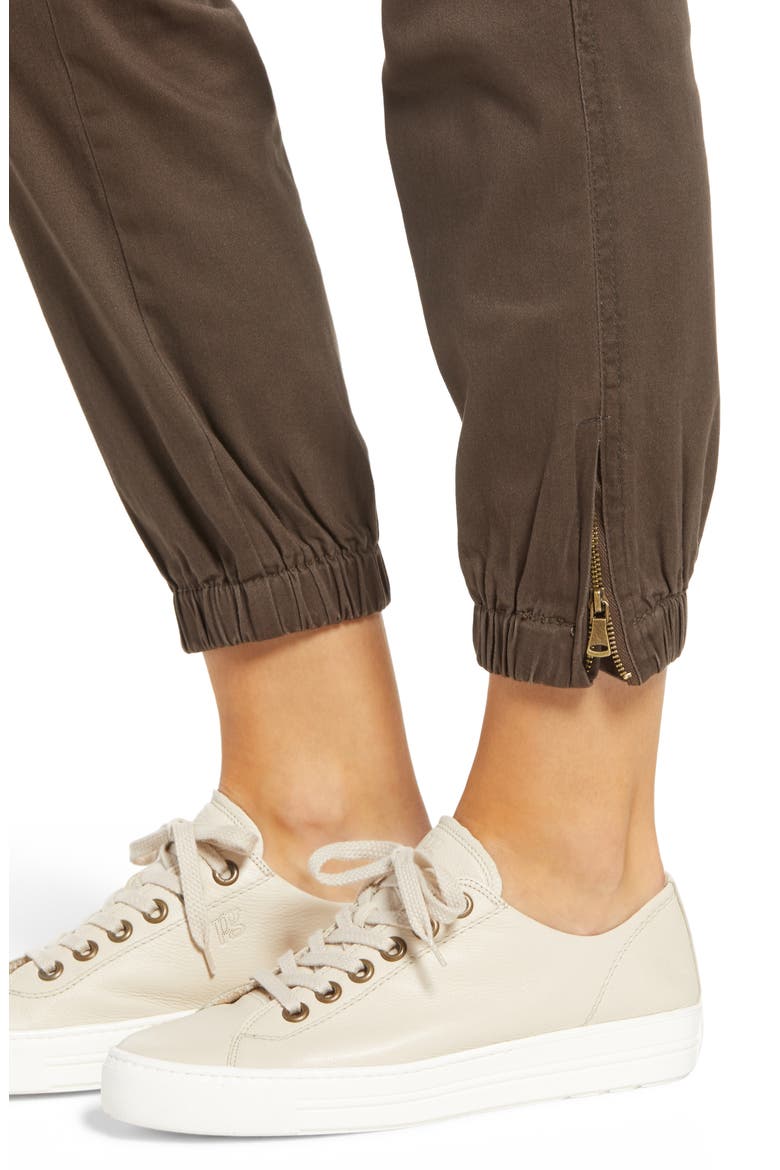 'Ab'Solution High Waist Stretch Cotton Joggers, Alternate, color, MR MUSHROOM