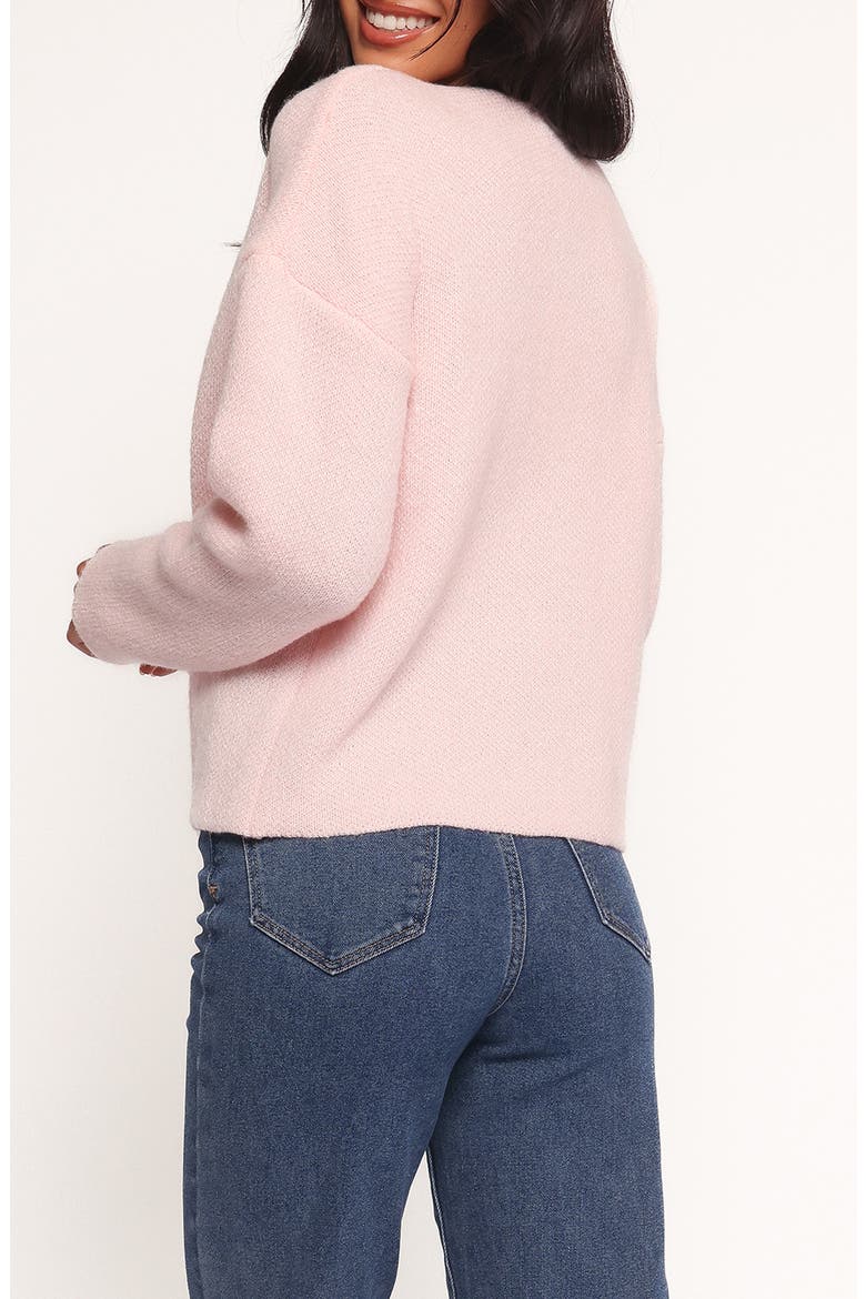 Arden Bow Cardigan, Alternate, color, PINK