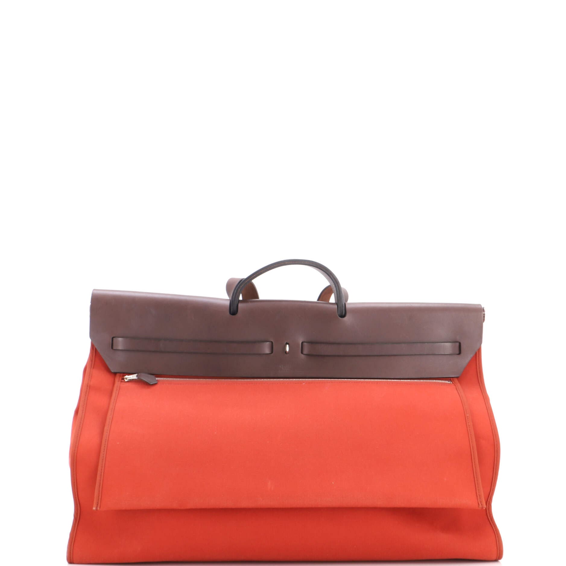 Herbag Zip Leather and Toile 50, Alternate, color, Red