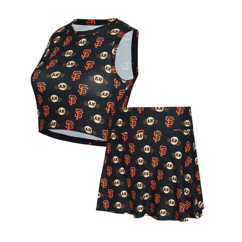 Women's Concepts Sport  Black San Francisco Giants Knit Tank Top & Skort Set