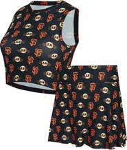 CONCEPTS SPORT Women's Concepts Sport Black San Francisco Giants Knit Tank Top & Skort Set