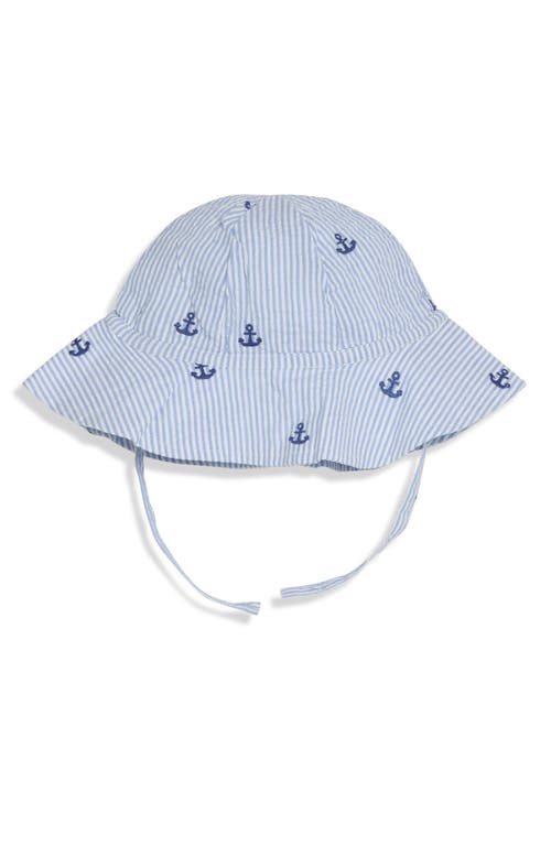 Jojo Maman Bébé Jojo Maman Bebe Nautical Embroidered Romper & Sun Hat Set