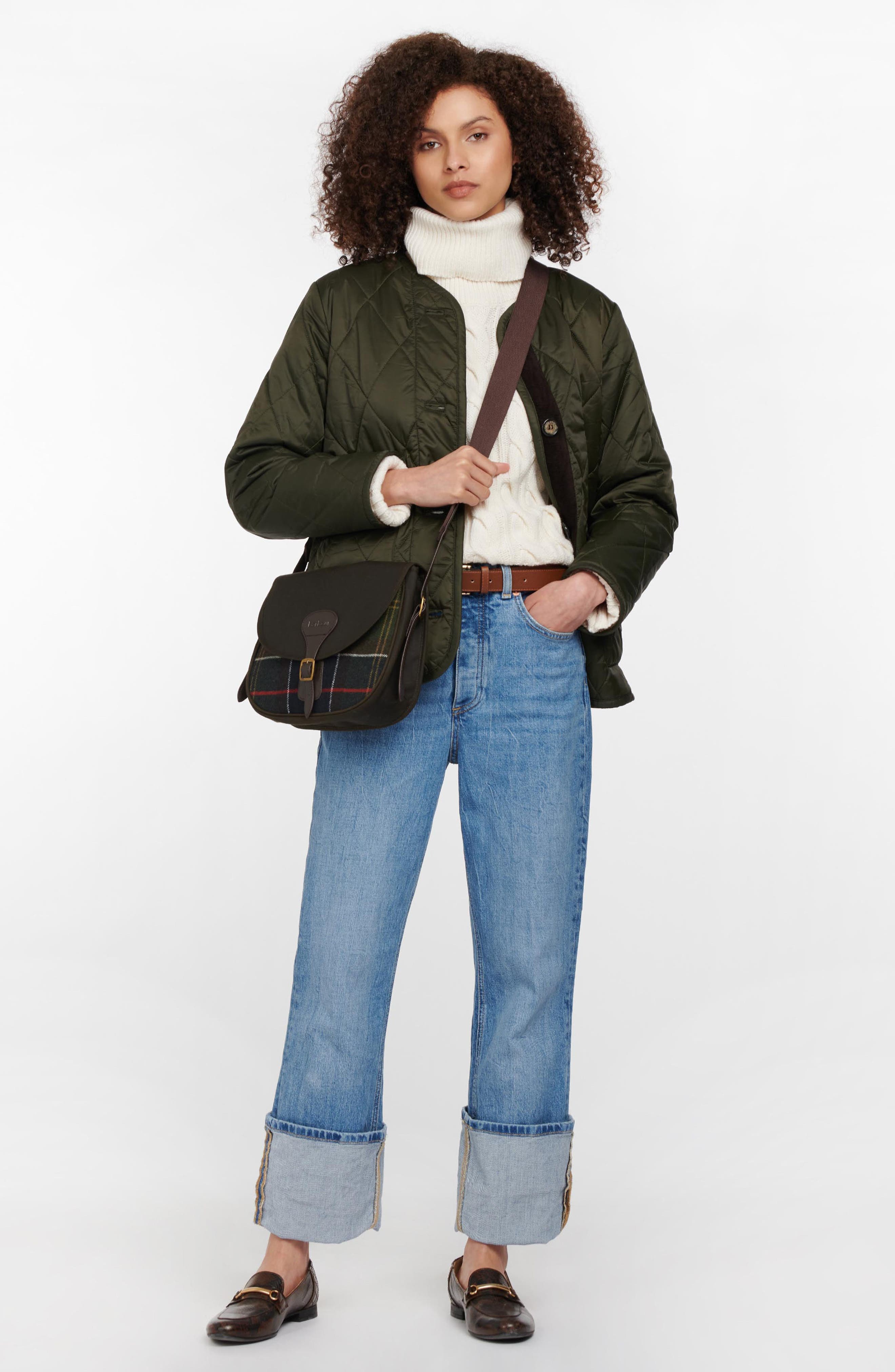 Barbour Whitley Tartan Plaid Wool Blend Crossbody Bag, Alternate, color, 