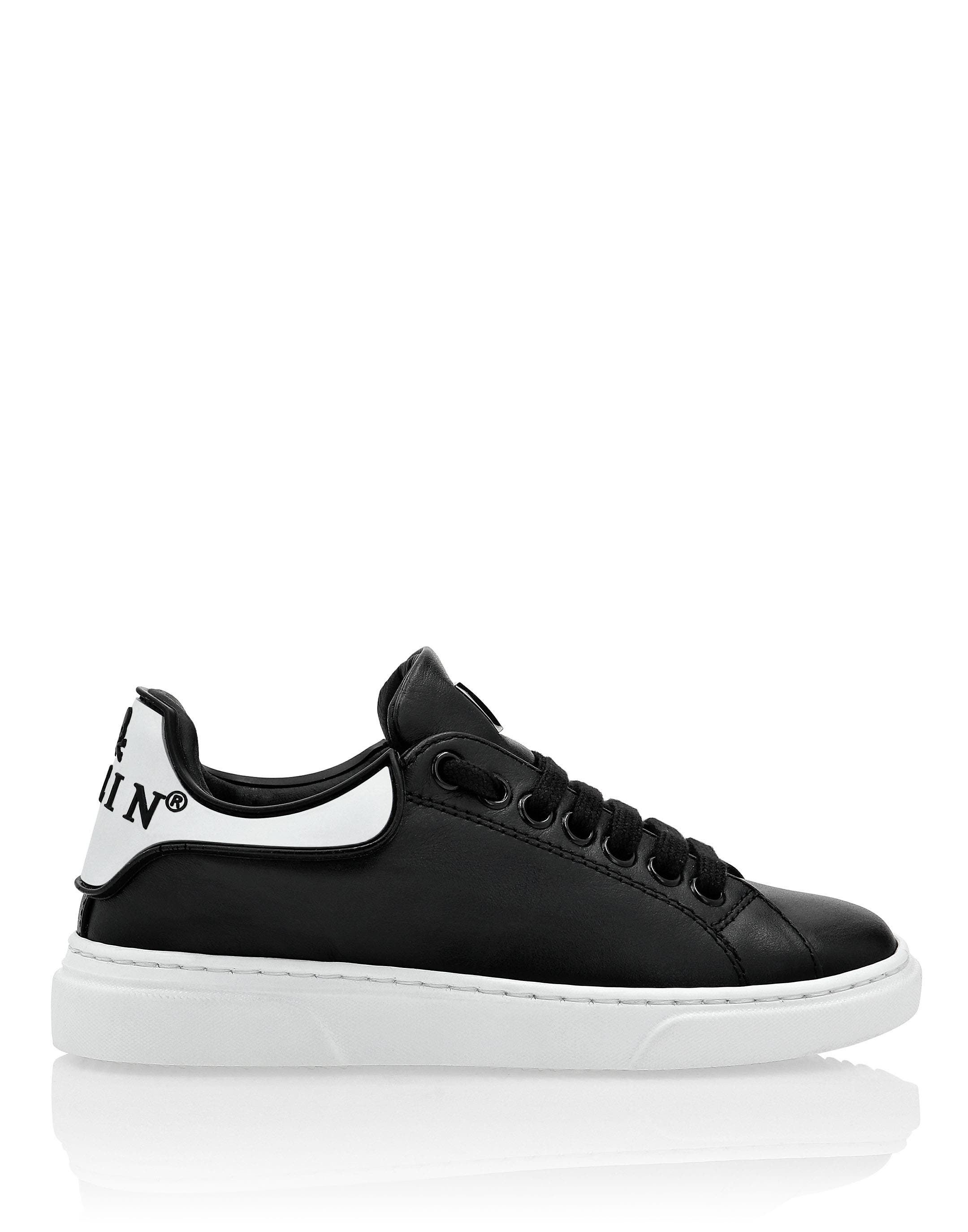 Leather Runner Big Bang Girl, Alternate, color, black/white