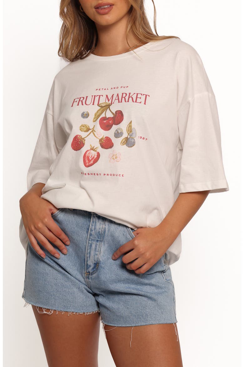 Loa Graphic T-Shirt, Main, color, WHITE