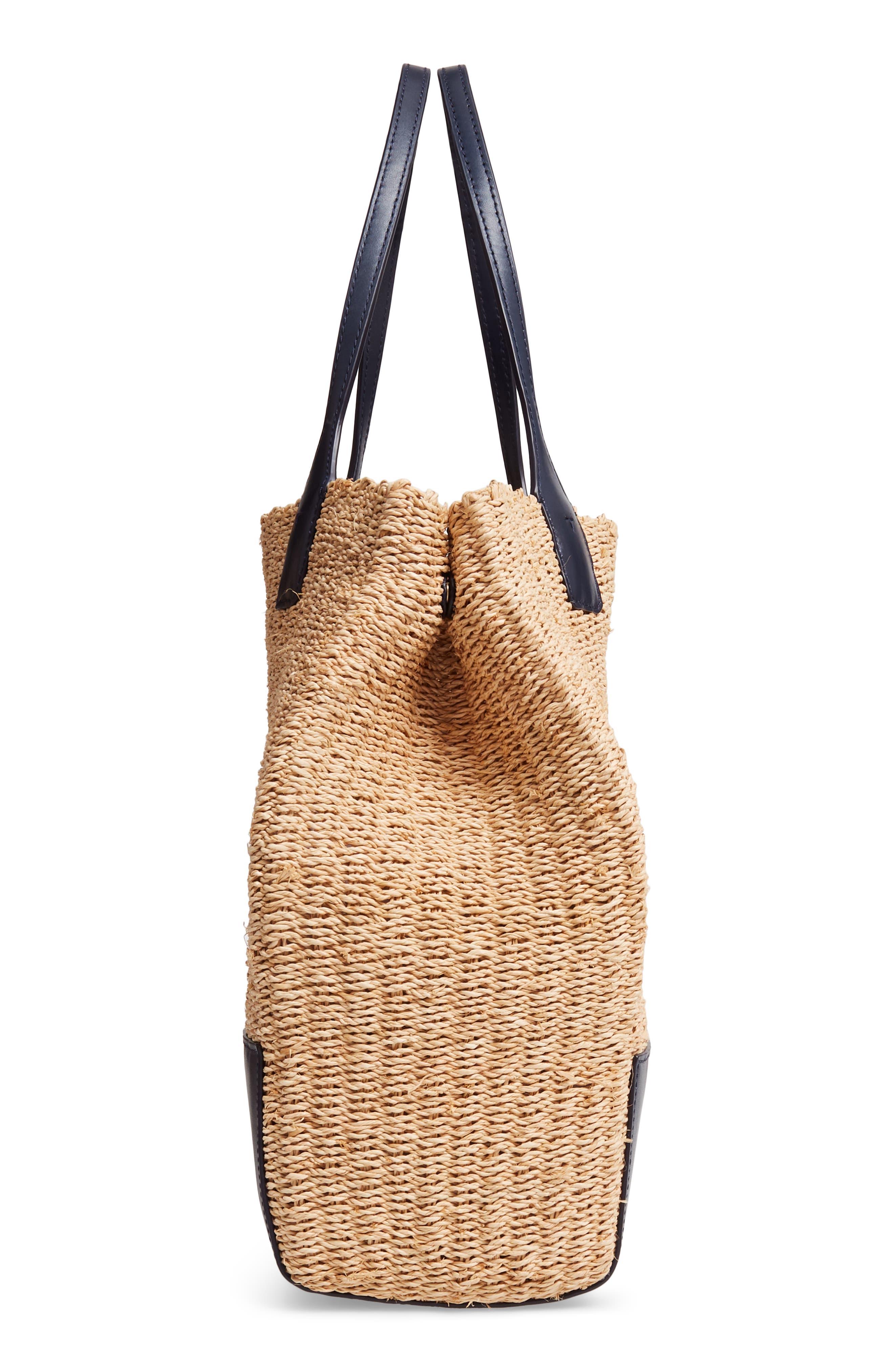 Tory Burch Ella Straw Tote, Alternate, color, 