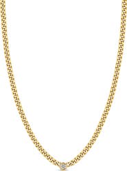 Zoë Chicco Floating Diamond Curb Chain Necklace