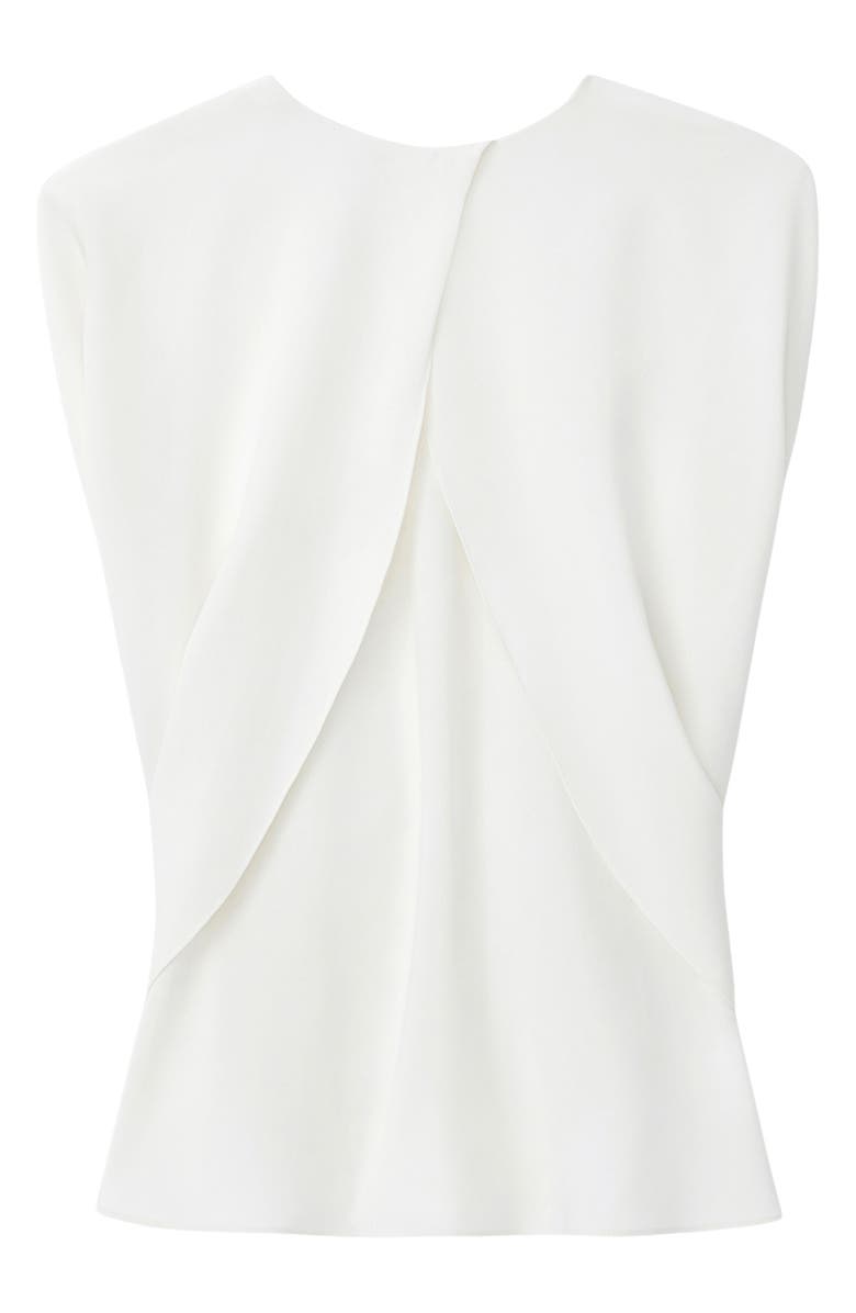 Lafayette 148 New York Sleeveless Crepe Cape Overlay Top, Alternate, color,