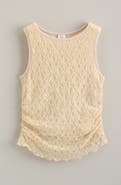 Treasure & Bond Kids' Ruched Stretch Lace Tank