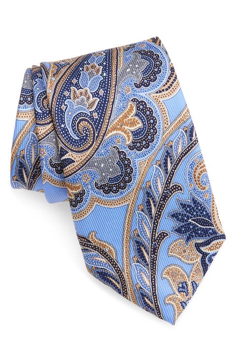 Paisley Jacquard Silk Tie
