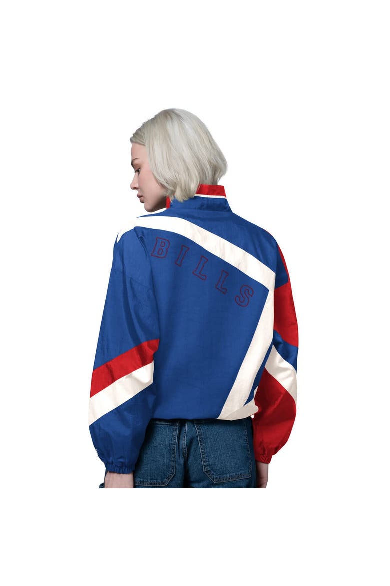 Women's Starter Royal/Red Buffalo Bills Vintage 1st Quarter Full-Zip Windbreaker, Alternate, color, Royal
