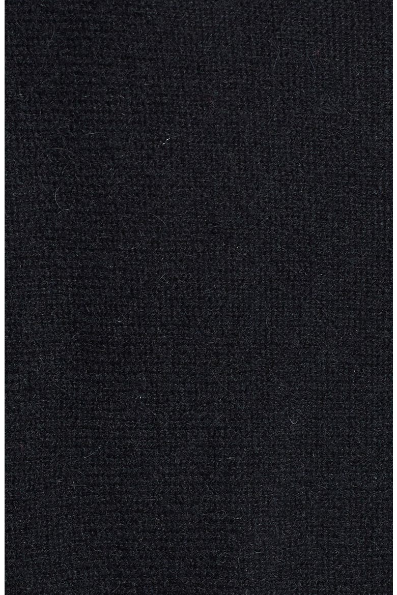 Cashmere Shirttail Sweater, Alternate, color, BLACK