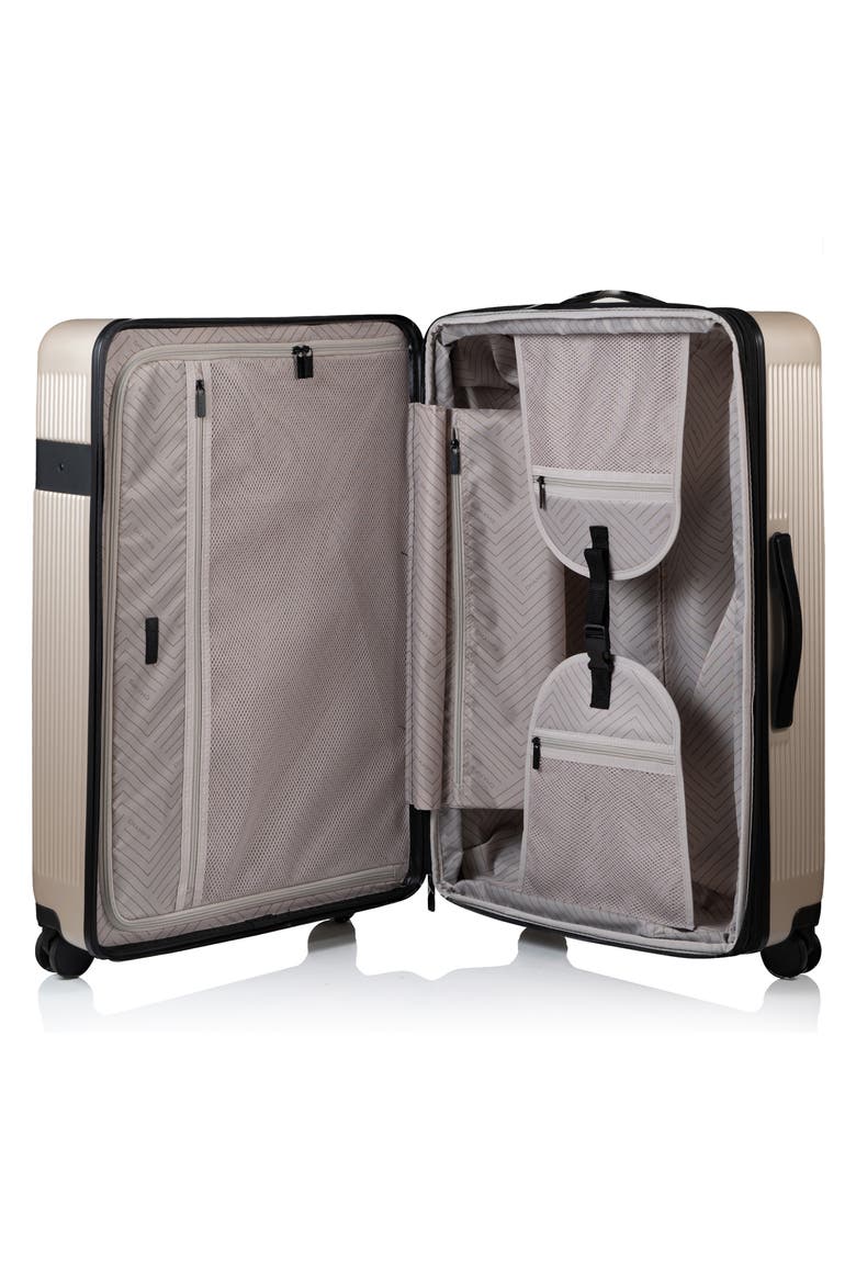 Onyx II Medium Checked Hardside Spinner Luggage, Alternate, color, SAND