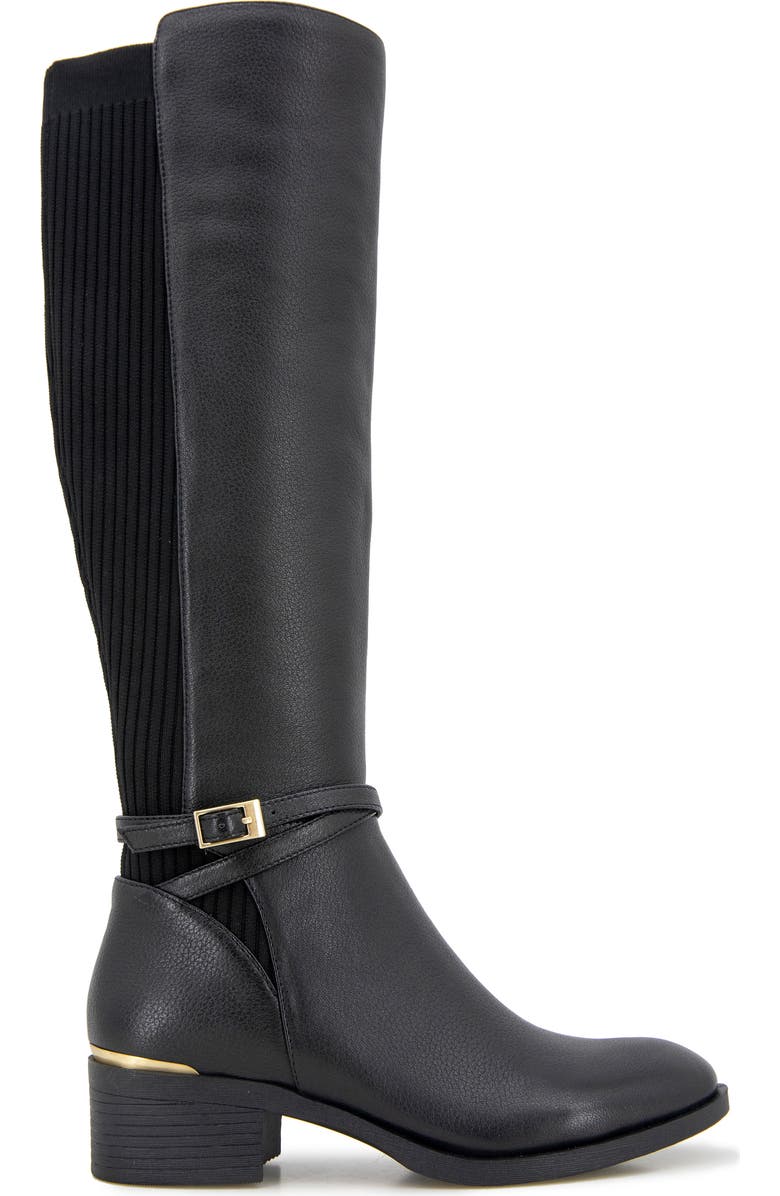 Kenneth Cole Lanica Knee High Boot, Alternate, color, Black Leather
