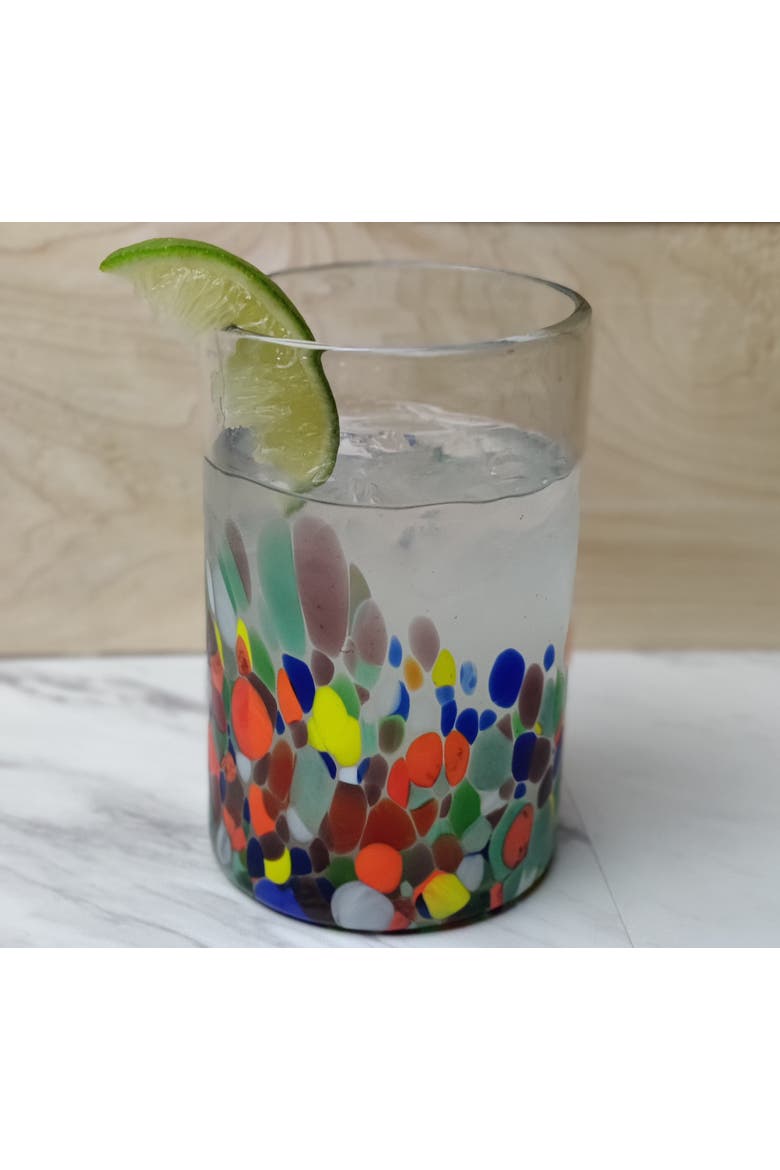 Confetti Carmen Design Drinking Glasses - Set of 6, Alternate, color, Confetti
