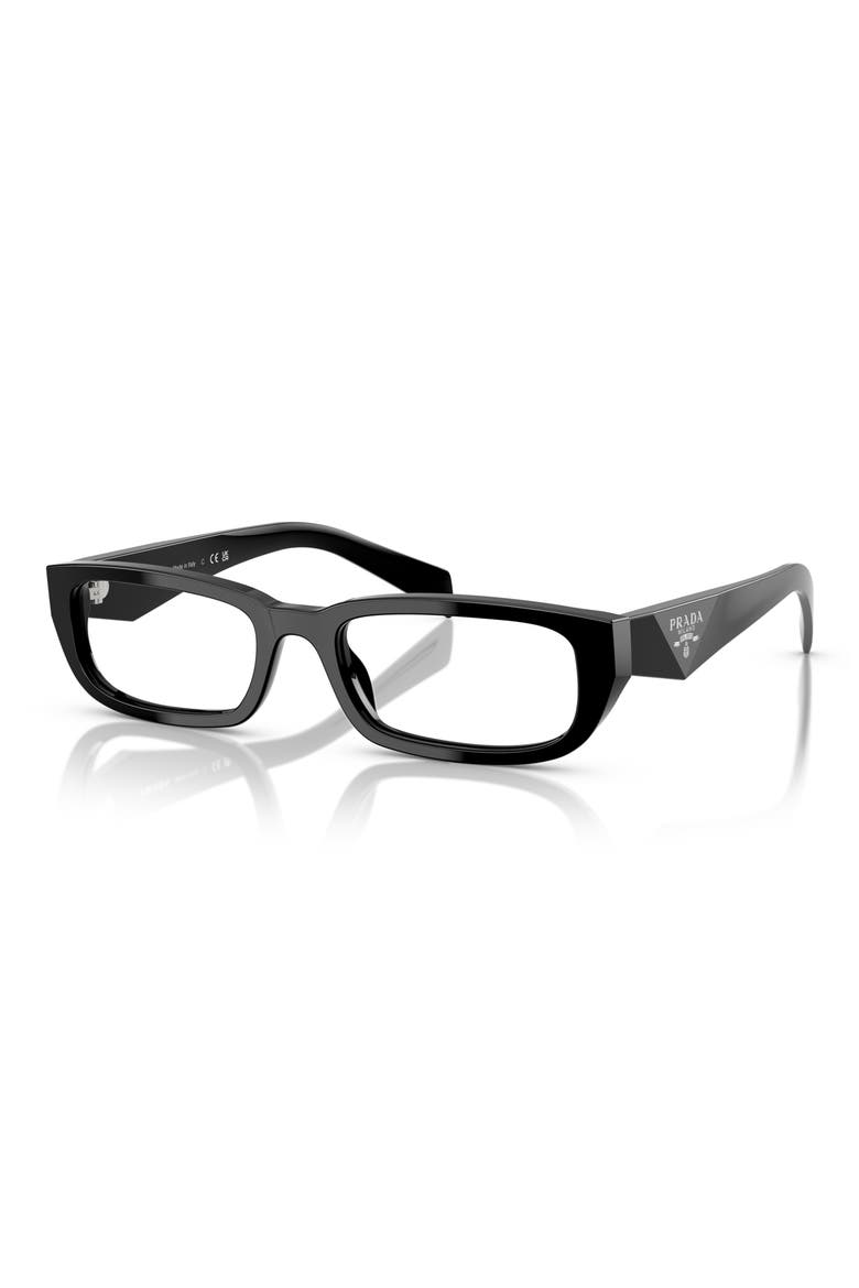 54mm Rectangle optical glasses, Alternate, color, BLACK