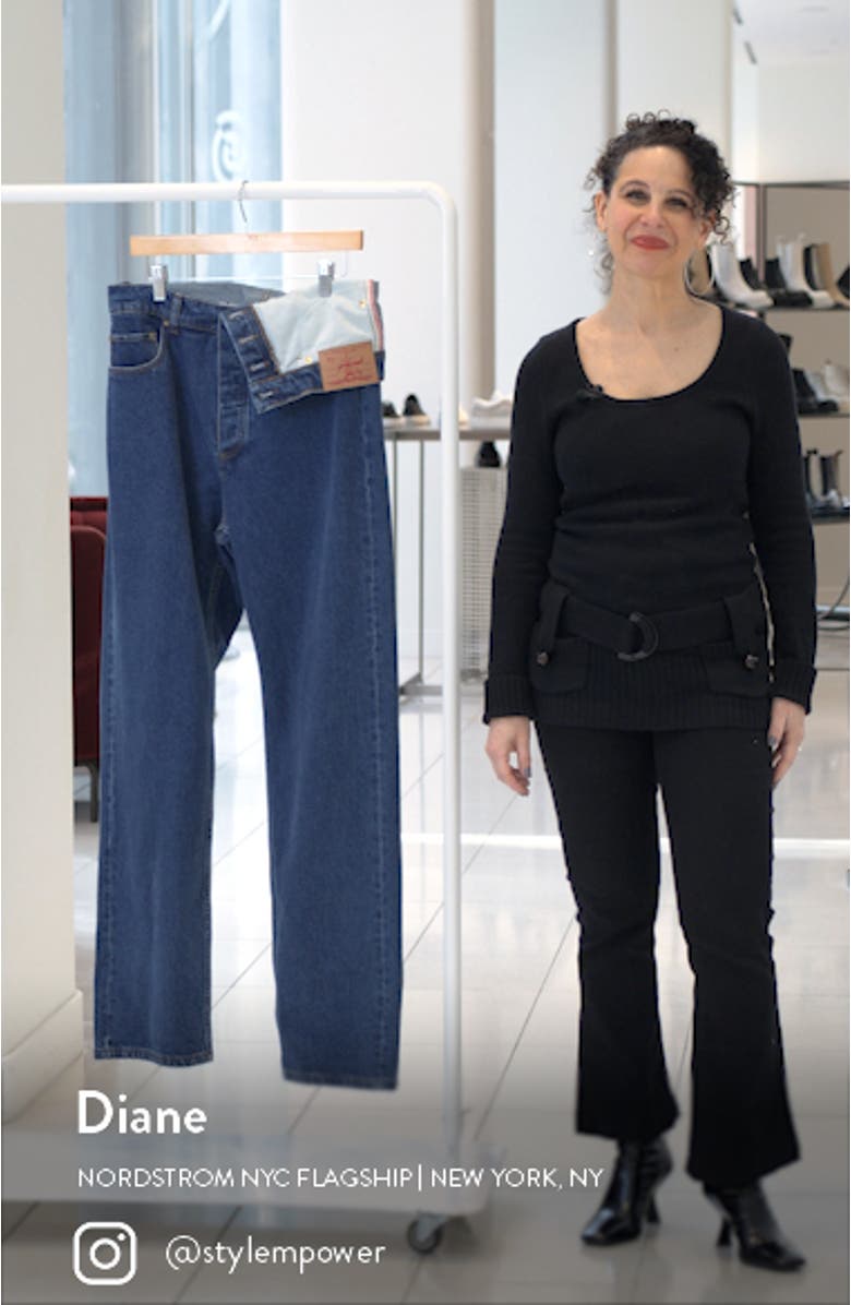 Asymmetric Waist Organic Cotton Jeans, sales video thumbnail