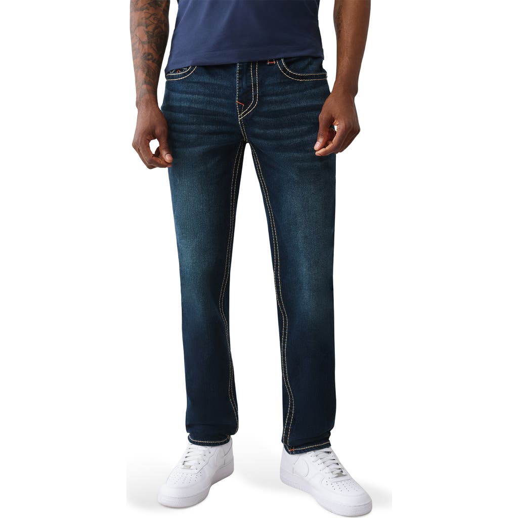 True Religion Geno Big T Flap Pocket Slim Jeans In Blue