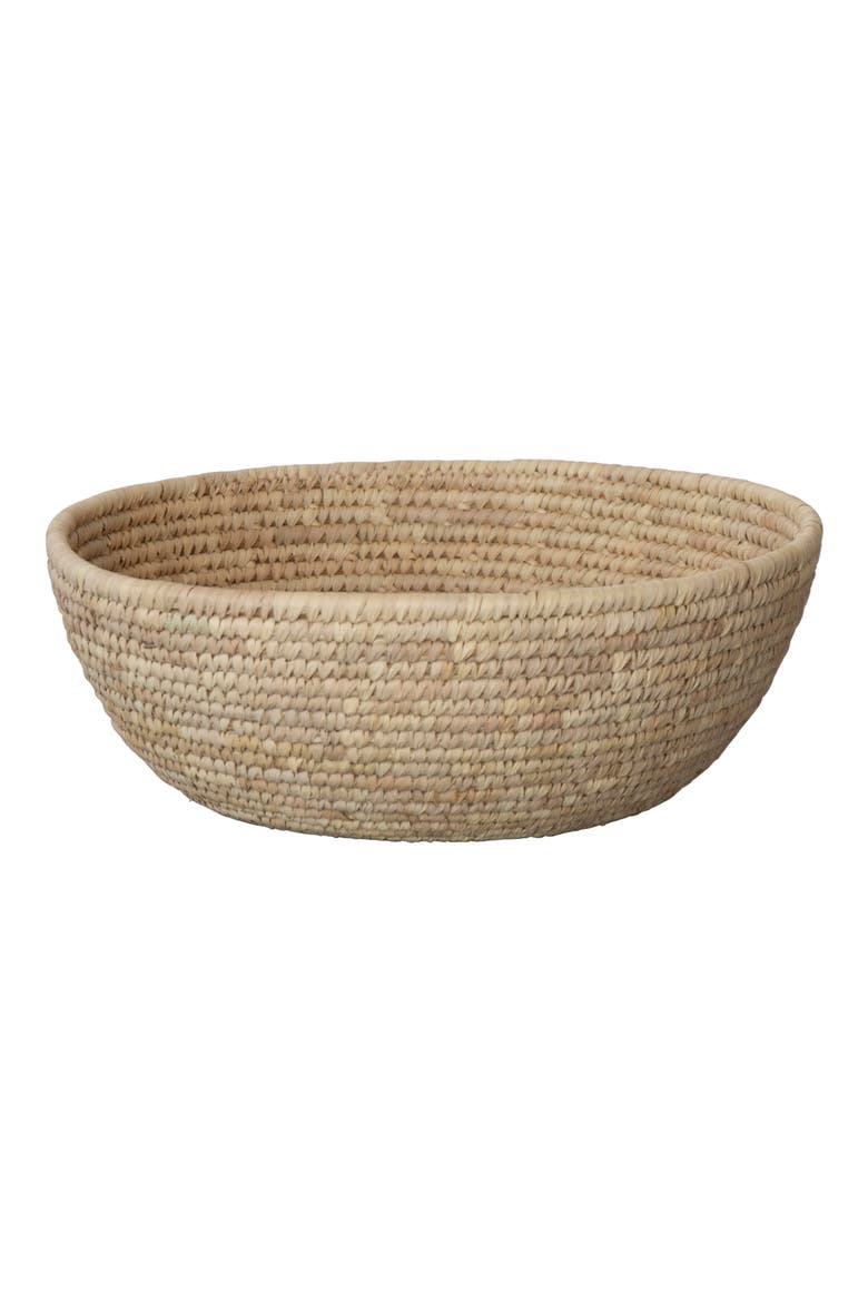 Jumbo Palm Bowl, Alternate, color, NATURAL
