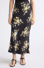 Veronica Beard Clover Floral Silk Blend Maxi Skirt