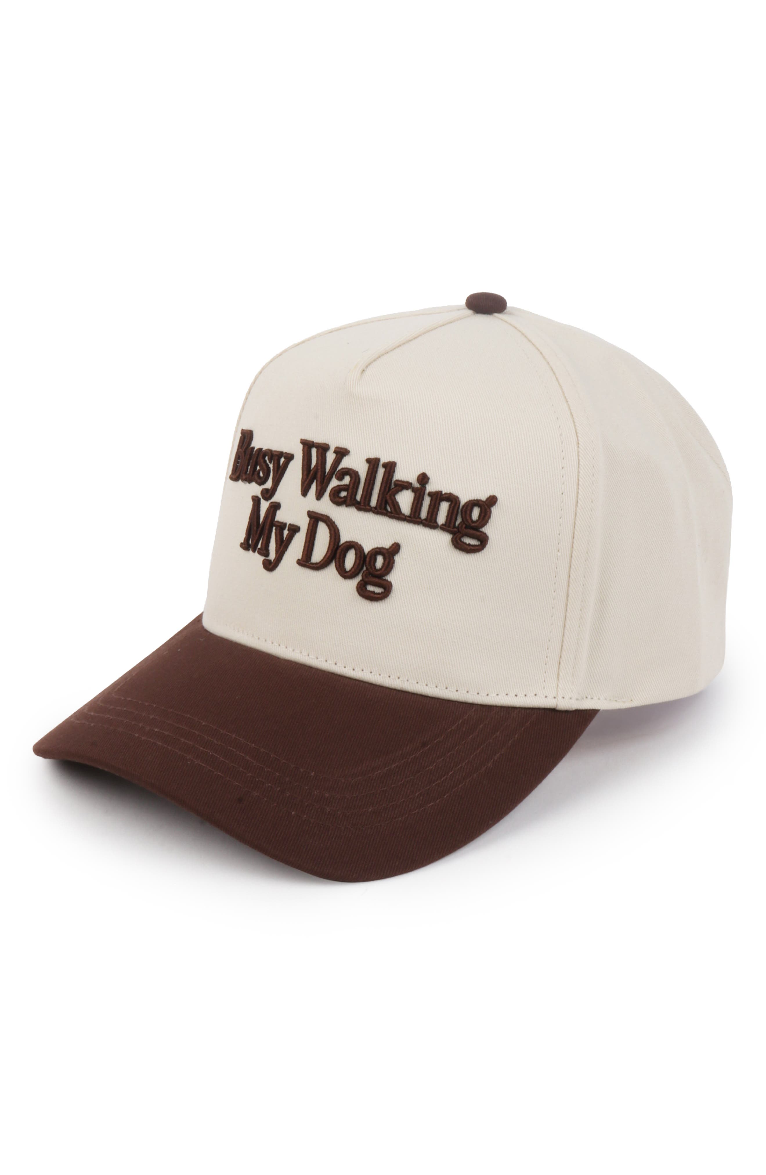 Busy Walking My Dog 3D Snapback Cap