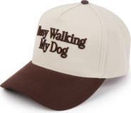 David & Young Busy Walking My Dog 3D Snapback Cap