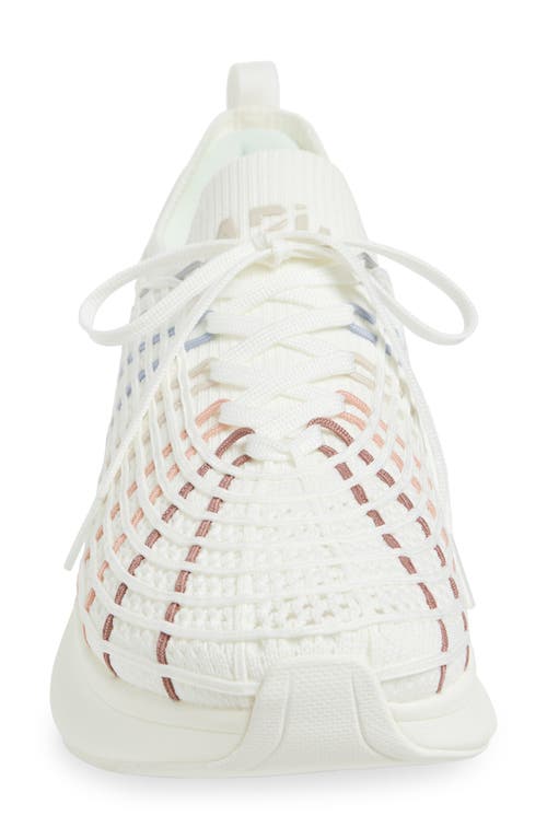 Apl Athletic Propulsion Labs Zipline Sneakers In Ivory/pastel Multi