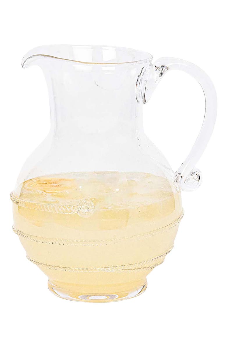Juliska Amalia Glass Pitcher, Alternate, color, Clear