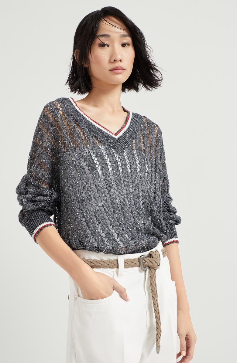 Brunello Cucinelli Braided belt, Alternate, color, 