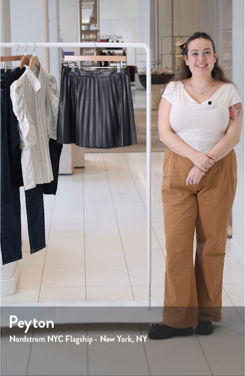 Isha Faux Leather Skirt, sales video thumbnail