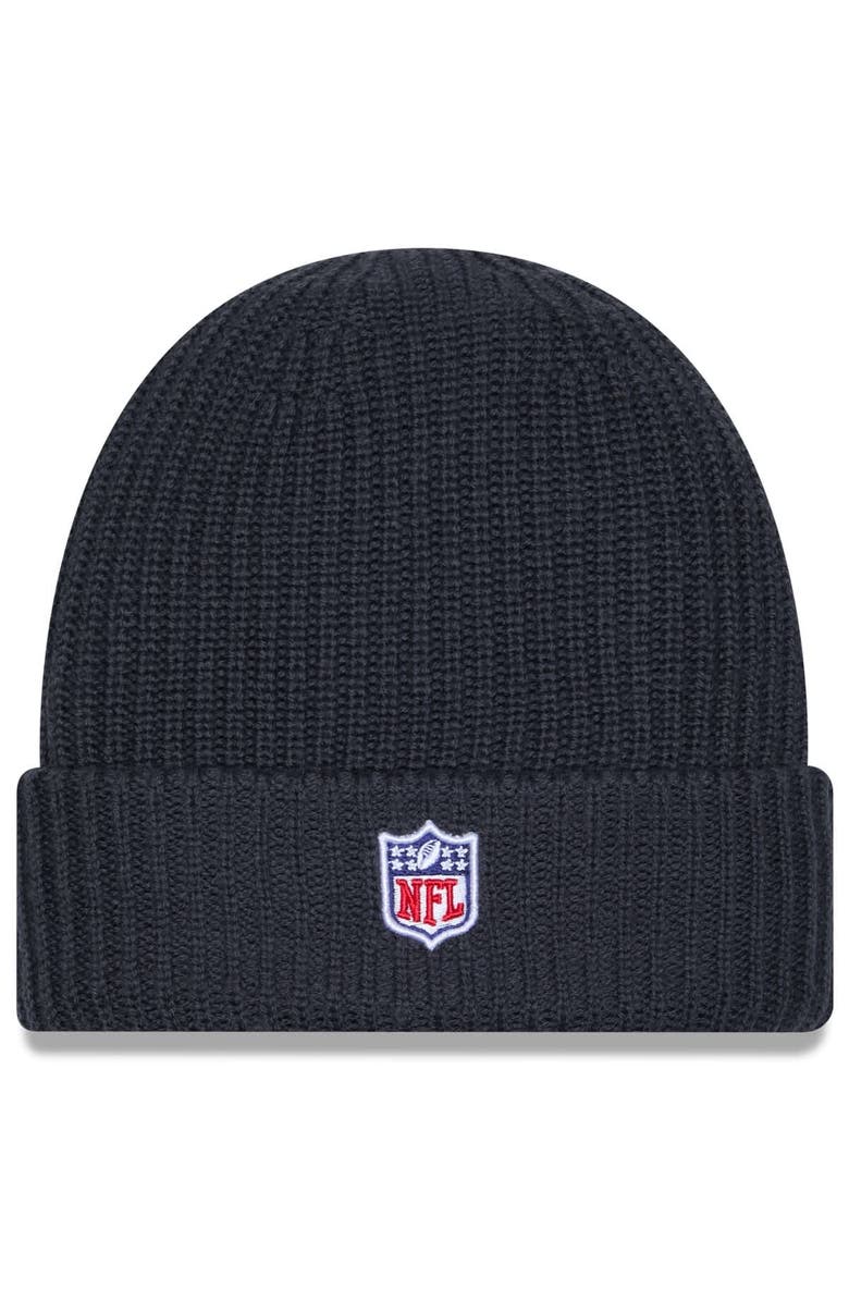 New Era Men's New Era Charcoal New York Jets 2025 Sideline Cold Weather Cuffed Knit Hat, Alternate, color, Charcoal