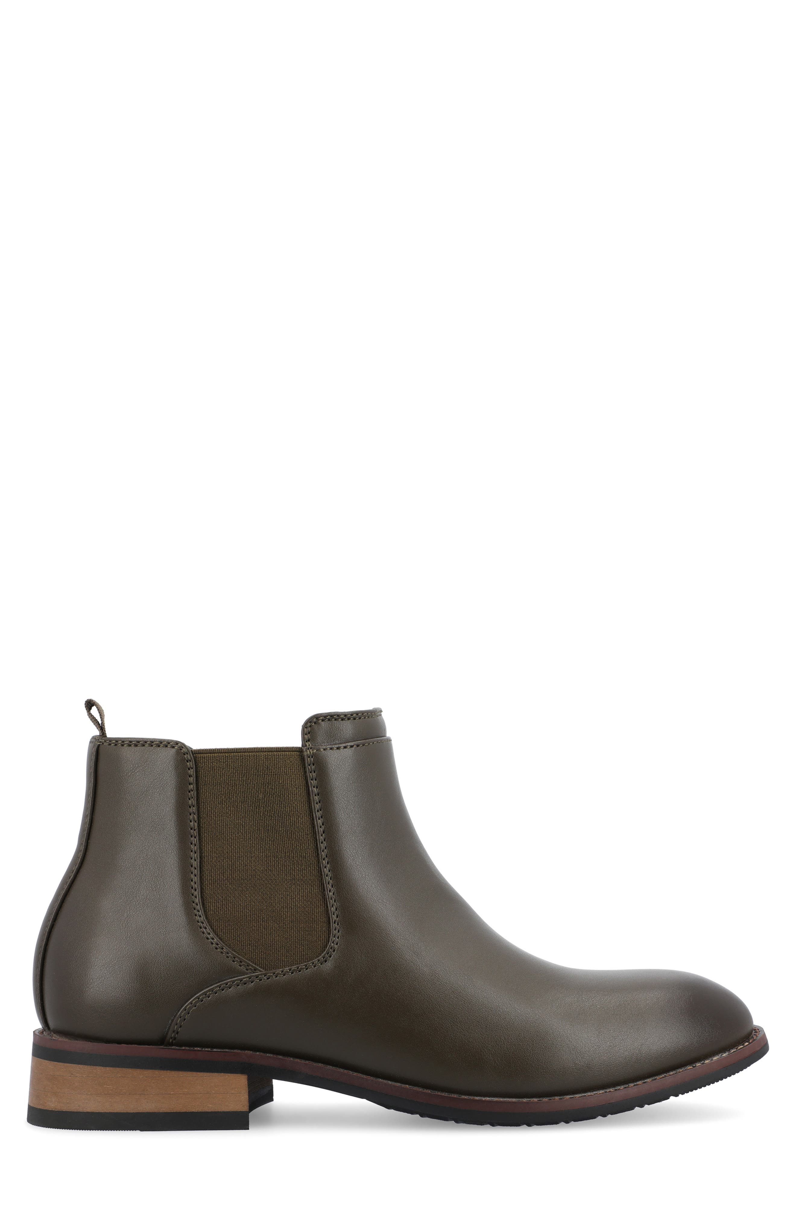 VANCE CO Landon Chelsea Boot - Wide Width, Alternate, color, Olive