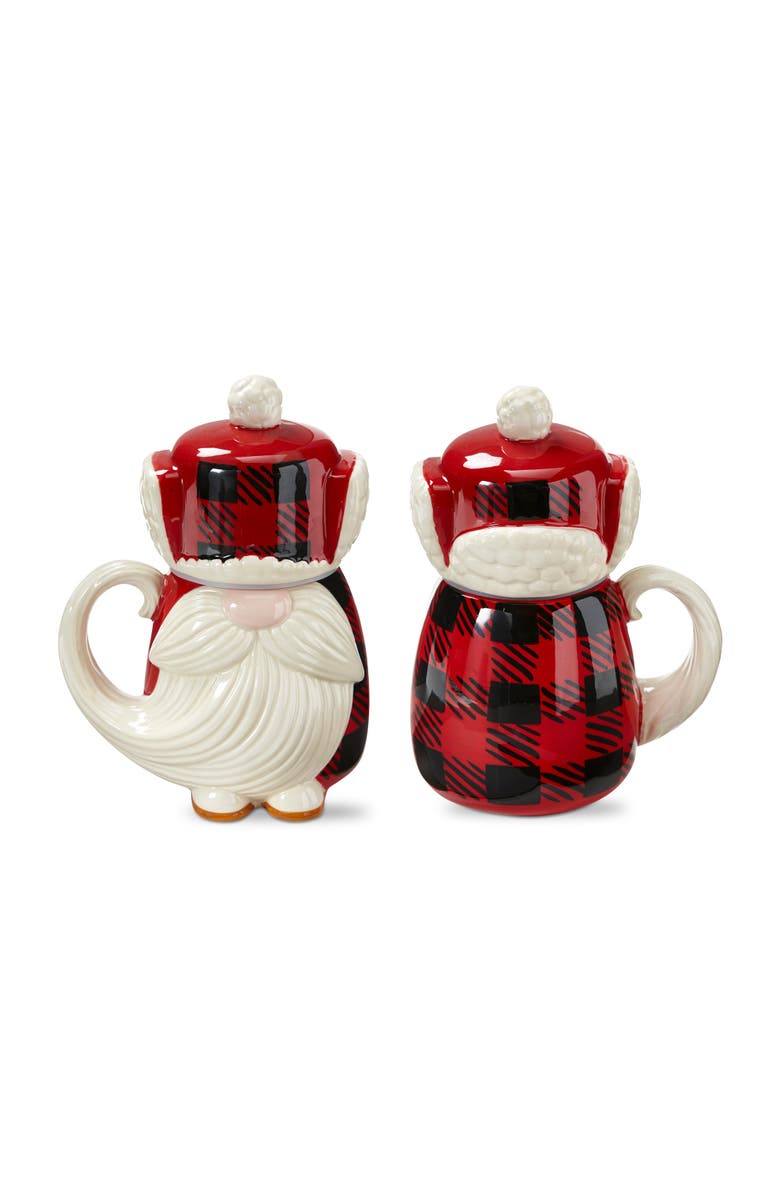 tag Lars Gnome Lidded Mug Ceramic Drinkware for Christmas, Alternate, color, Multicolored
