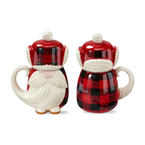 Tag Lars Gnome Lidded Mug Ceramic Drinkware For Christmas In White