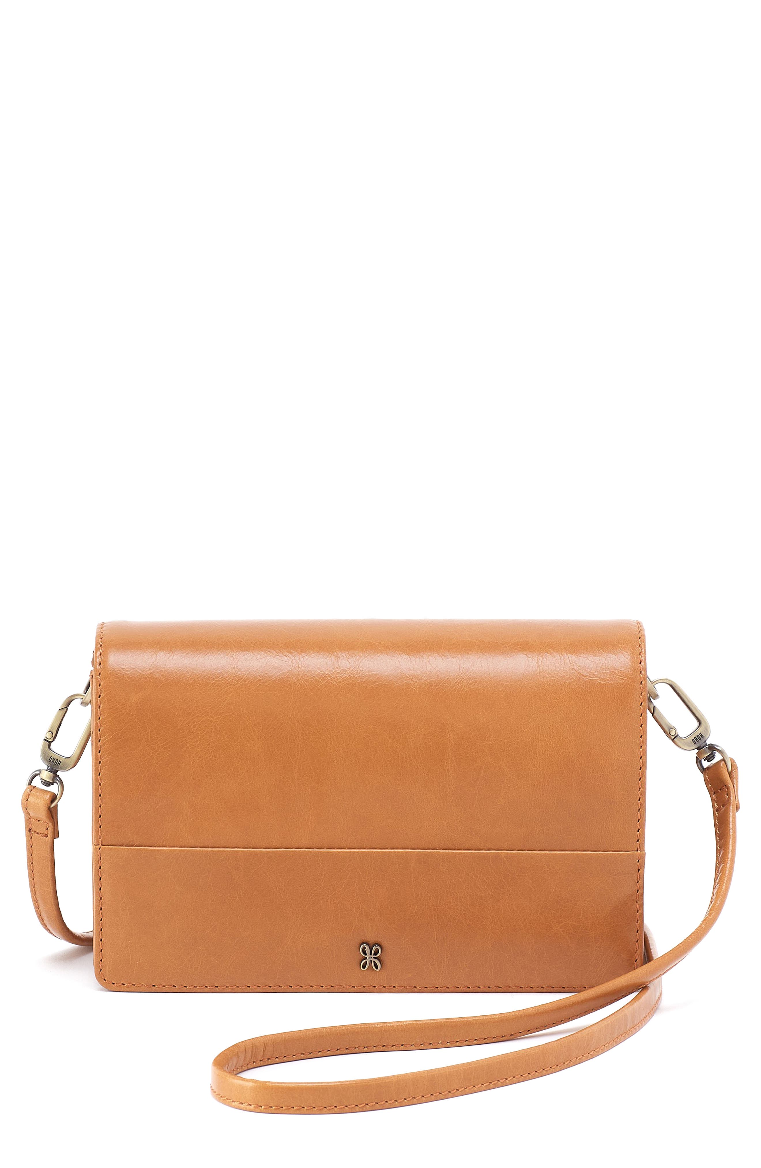 Jill Leather Phone Crossbody Bag, Main, color, NATURAL