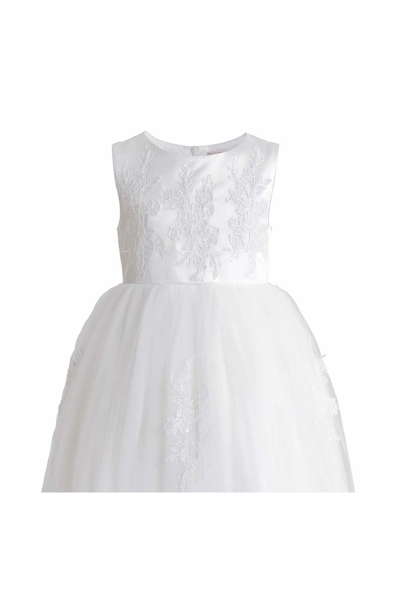 Avalora Lace Tulle Dress, Alternate, color, White