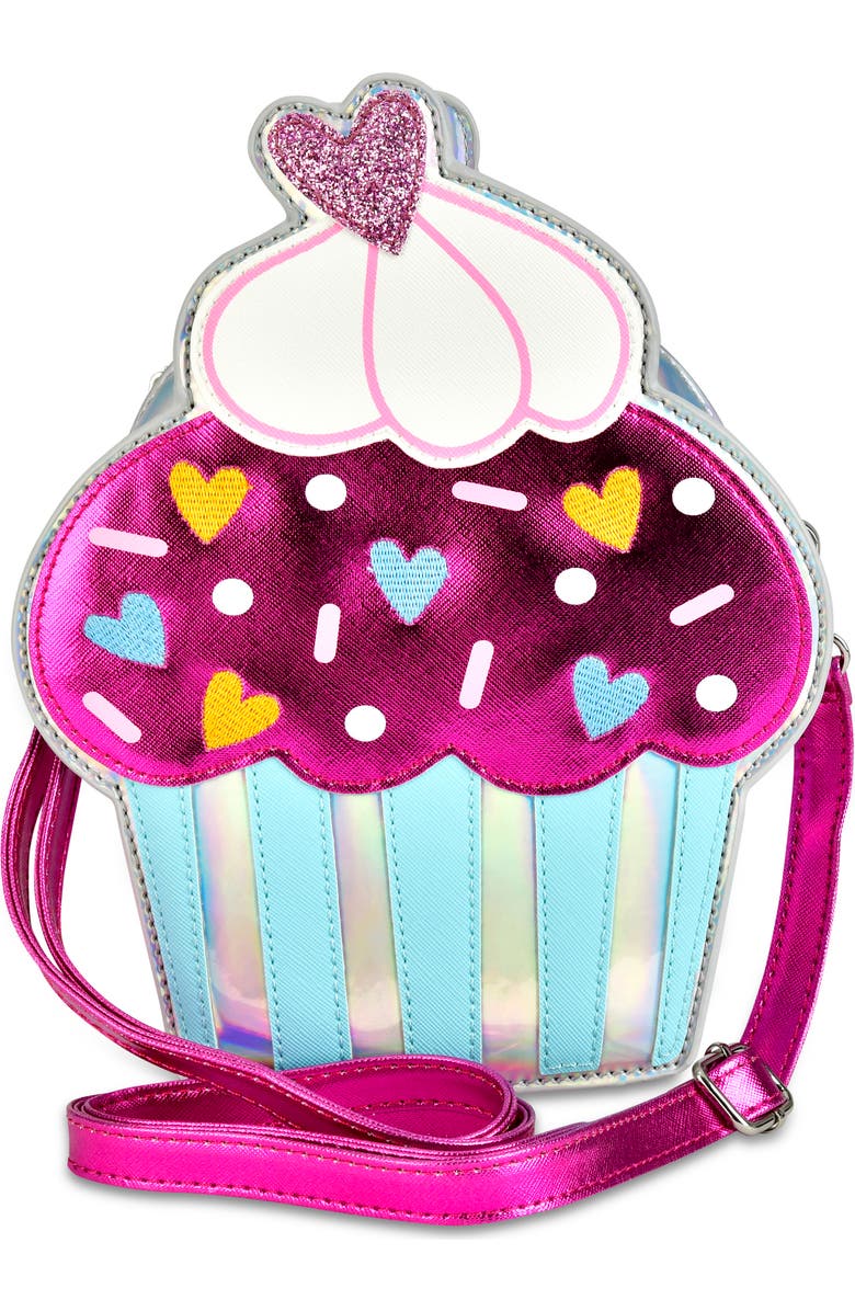 Iscream Kids' Cupcake Party Crossbody Bag, Main, color, Pink Multi