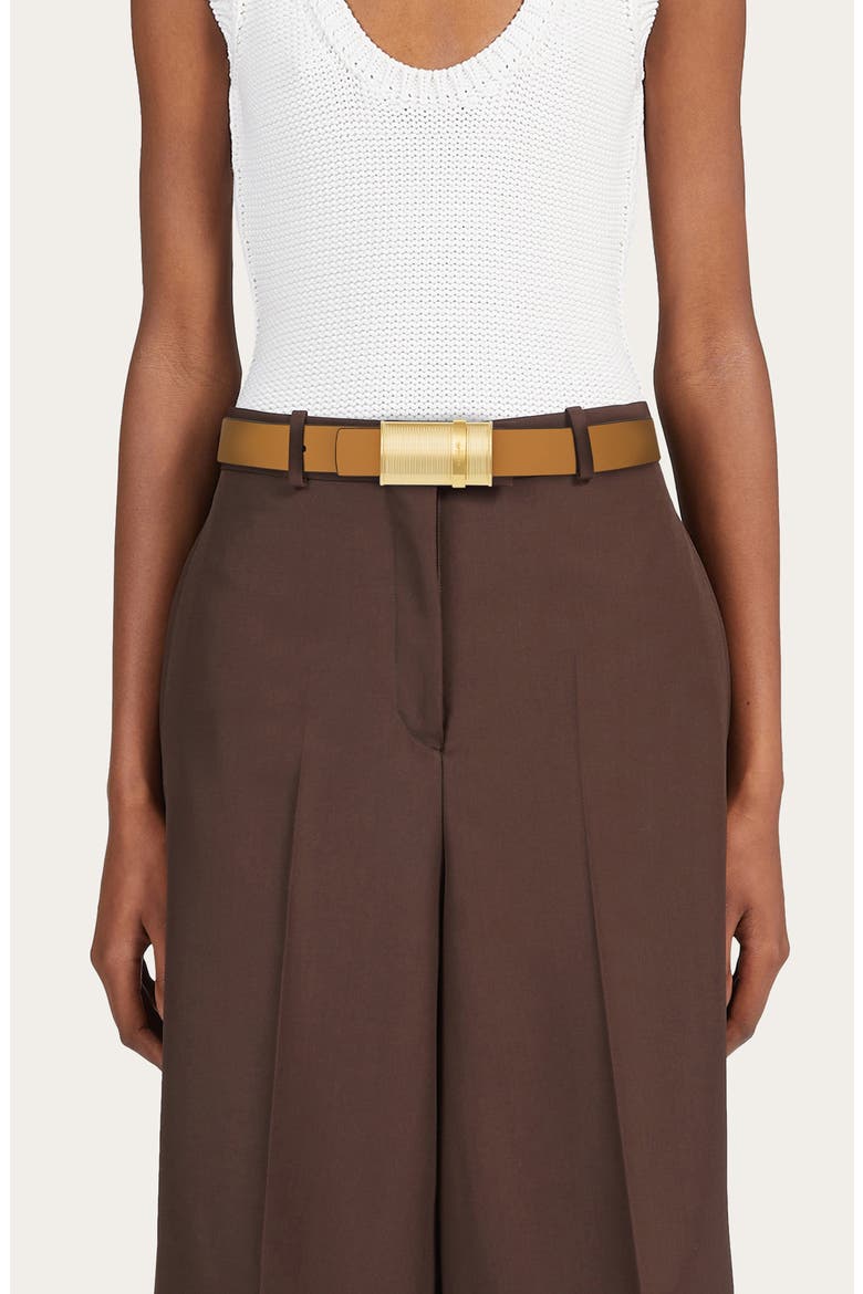 Donna Reversible Leather Belt, Alternate, color, BROWN TONES