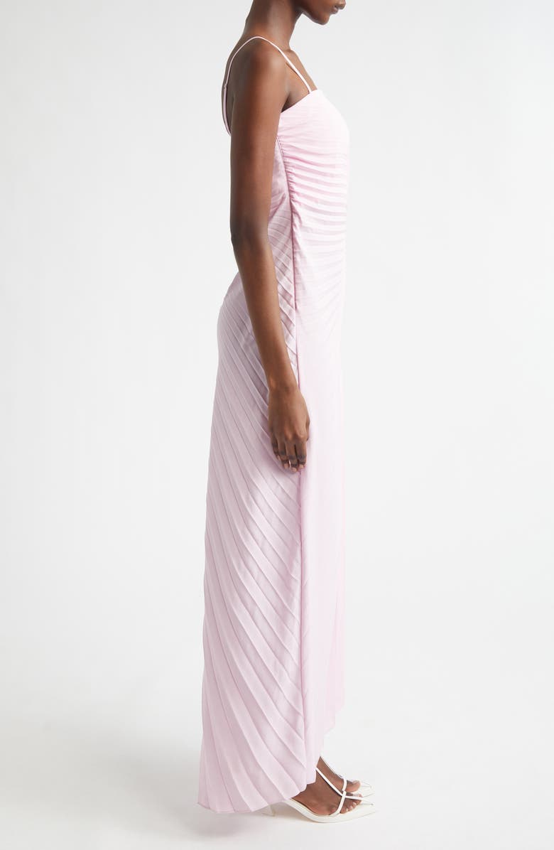 A.L.C. Layla Strapless Pleated Gown, Alternate, color, Wisteria