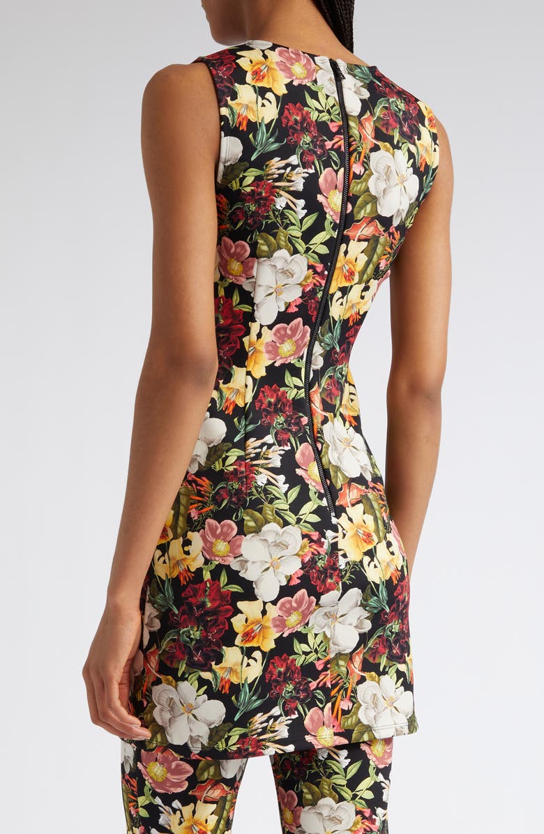 Alice + Olivia Wynell Floral Sleeveless Sheath Dress, Alternate, color, 