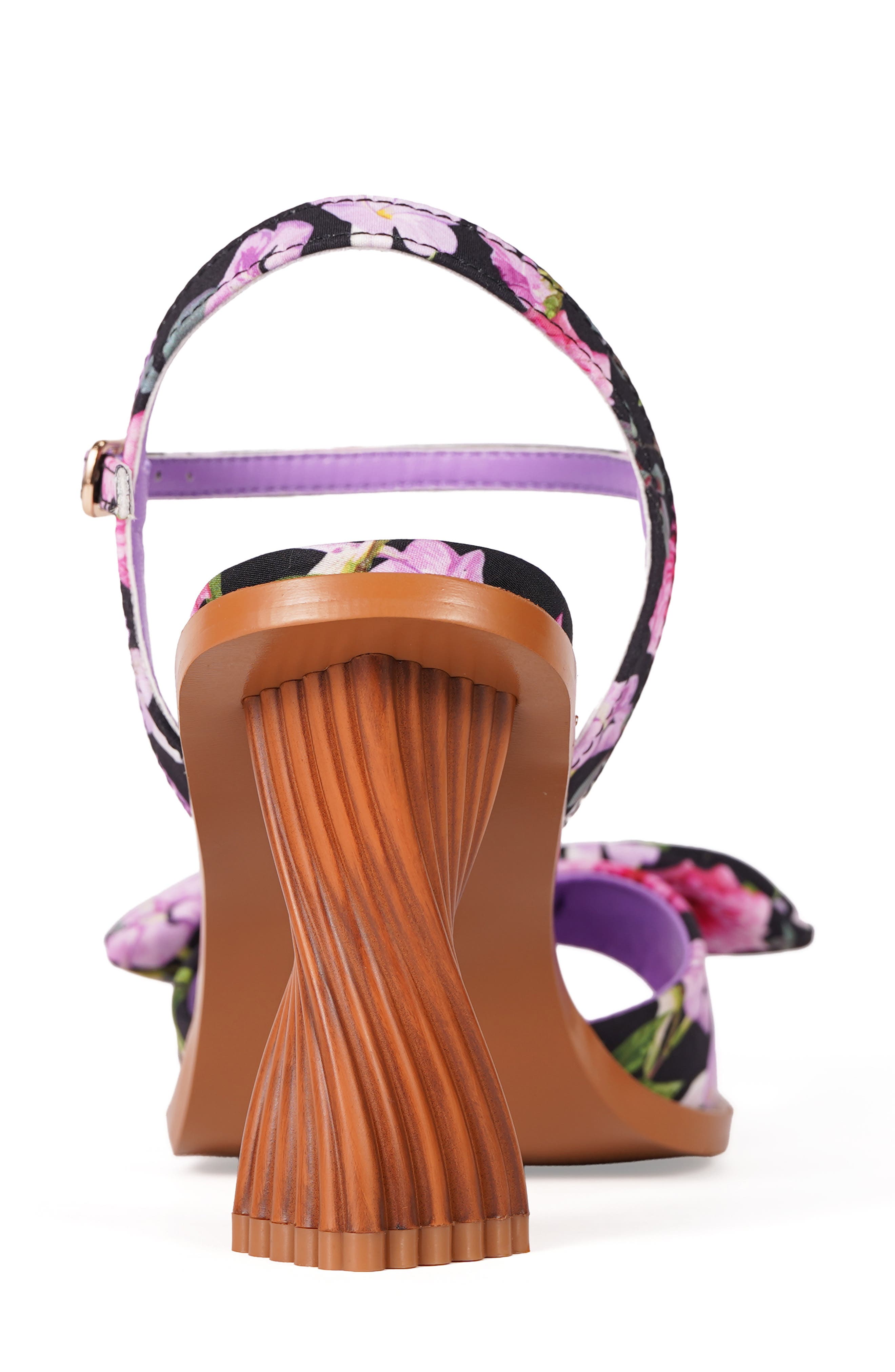 Nora Bow Ankle Strap Sandal, Alternate, color, LAVENDER MUL