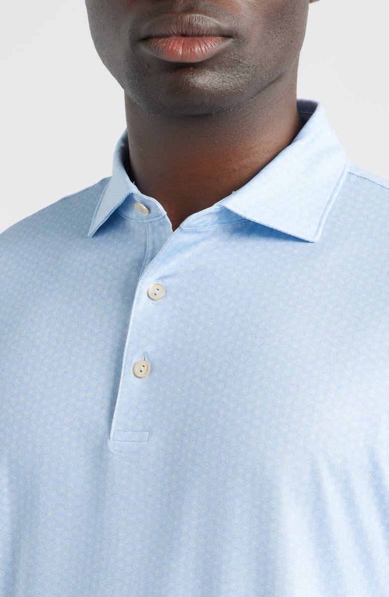 Peter Millar Nautilus Performance Jersey Polo, Alternate, color, Stream Blue