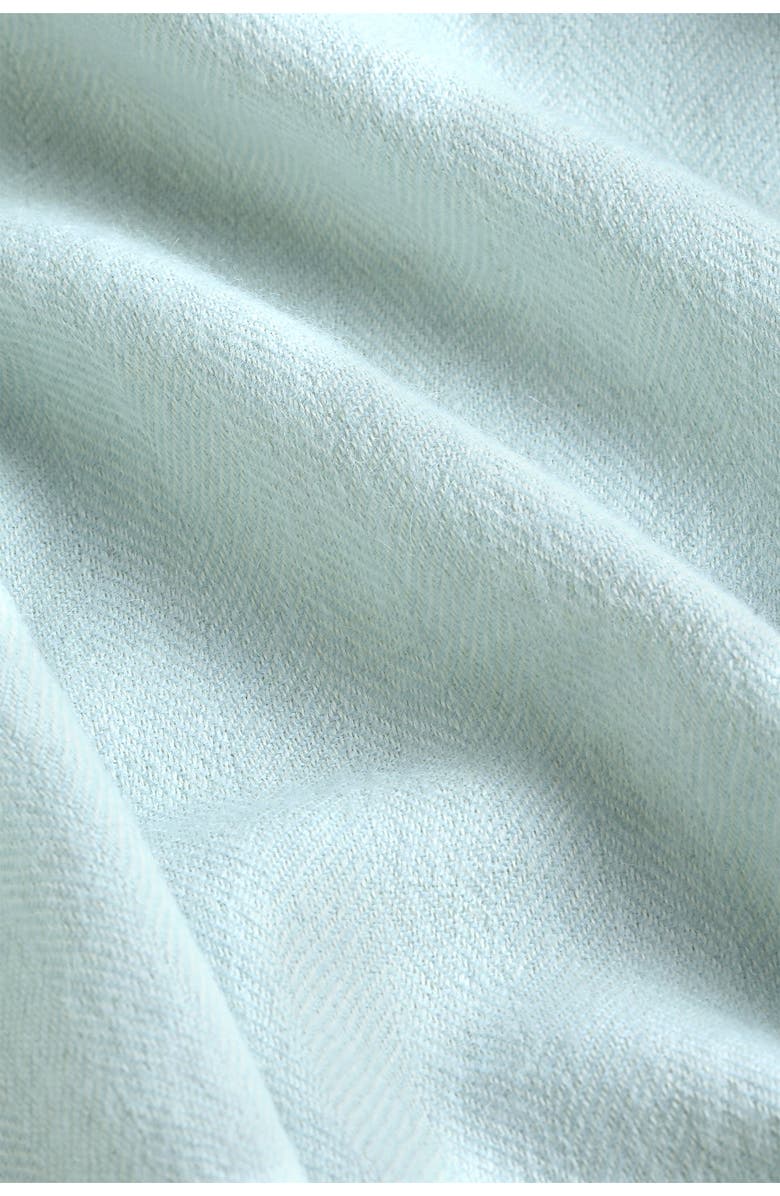 Nellapima Herringbone Baby Alpaca Woven Blanket - Baby, Alternate, color, Blue