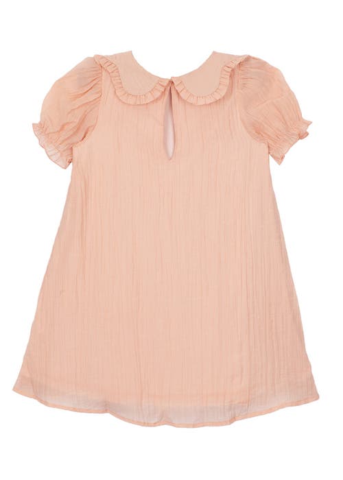 Isobella & Chloe Pitter Patter Cap Sleeve Dress In Brown